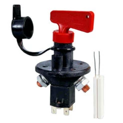 Durite Battery Isolator Switch With Key - 100A 12/24v