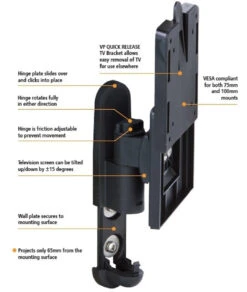 Vision Plus TV Wall Mounting Caravan & Motorhome Brackets -Jacksons Leisure Supplies 07 5170.5 68691.1631884837