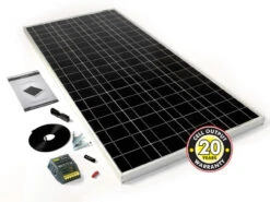 PV Logic 120w Motorhome Solar Panel Kit With Charge Controller