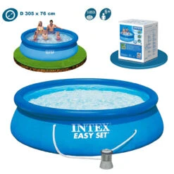 Intex 10ft X 30” Easy Set Above Ground Pool With Filter Pump -Jacksons Leisure Supplies 28122c 16815.1436351366