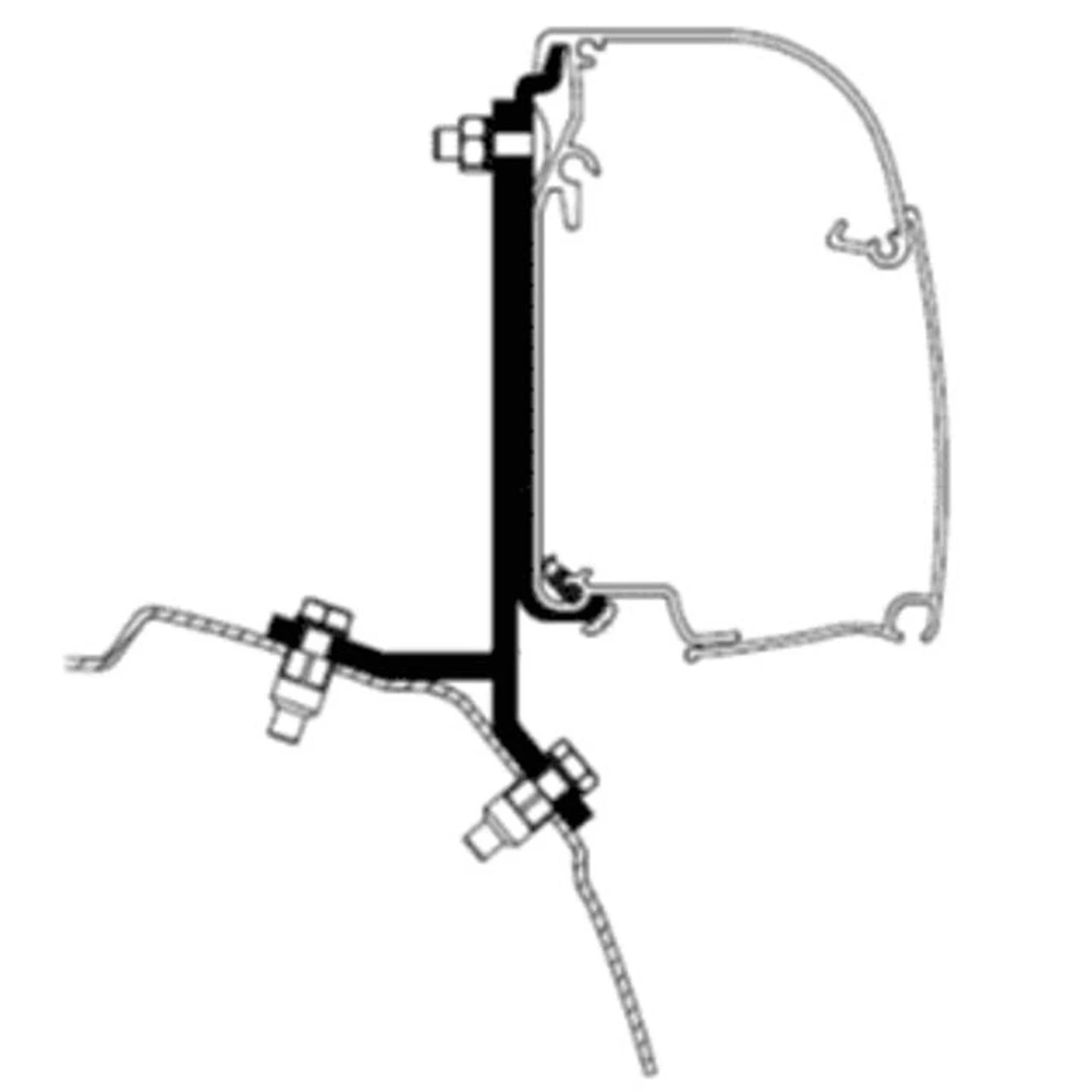 Thule Awning Bracket Adapter Kit For Omnistor 4200 Awning On Ford Transit/Tourneo 1 Thule Awning Bracket Adapter Kit For Omnistor 4200 Awning On Ford Transit/Tourneo
