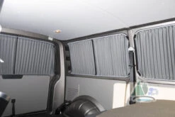 Adventurer Ford Transit Custom Campervan Blackout Curtains Kit - Black/Grey -Jacksons Leisure Supplies 34887e777f 95643.1632494312