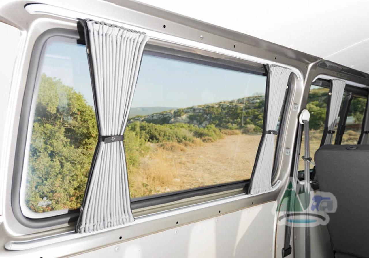 Adventurer VW T5 T6 Campervan Curtain & Rail Kit - Blackout - SWB 2 Adventurer VW T5 T6 Campervan Curtain & Rail Kit - Blackout - SWB - Image 2