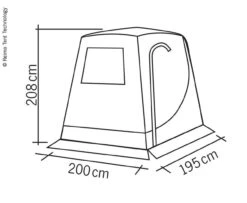Reimo VW T5 T6 Campervan Rear Tailgate Tent Awning - Premium Trim 11 Reimo VW T5 T6 Campervan Rear Tailgate Tent Awning - Premium Trim -Jacksons Leisure Supplies 936286 5 04268.1634045223