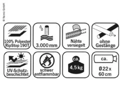 Reimo VW T5 T6 Campervan Rear Tailgate Tent Awning - Premium Trim 12 Reimo VW T5 T6 Campervan Rear Tailgate Tent Awning - Premium Trim -Jacksons Leisure Supplies 936286 6 26720.1634045272