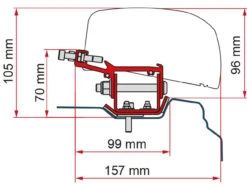 Fiamma F40 VAN Awning Adapter Bracket For Renault Trafic L1 & L2 Campervan -Jacksons Leisure Supplies 98655Z088 800x600 78980.1660313434