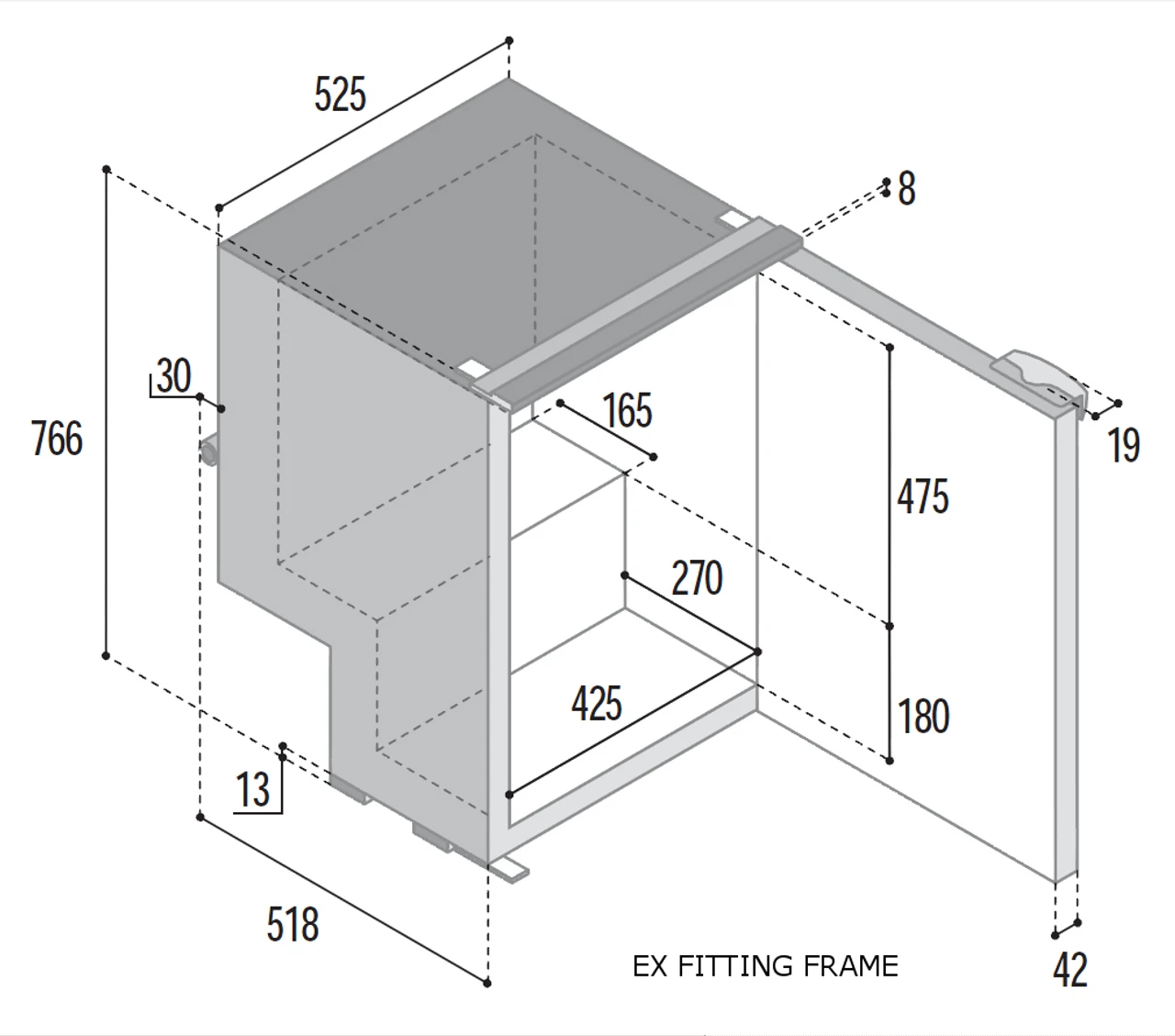 Vitrifrigo C115i 12/24v Compressor Camper Van Fridge 2 Vitrifrigo C115i 12/24v Compressor Camper Van Fridge - Image 2