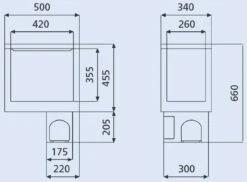 Dometic Waeco Coolmatic CB40 Top Loading Compressor Refrigerator -Jacksons Leisure Supplies CB40 dims 67841.1533732164