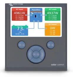 Victron Energy Color Control GX Panel For Batteries & Solar Panels -Jacksons Leisure Supplies Color Control Screen Overview 95338.1547630492