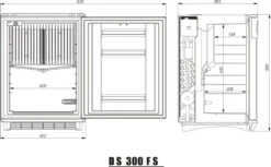 Dometic Silencio DS300 Minicool Silent Fridge 13 Dometic Silencio DS300 Minicool Silent Fridge -Jacksons Leisure Supplies DS300 FS dimension 27 04990.1515157381