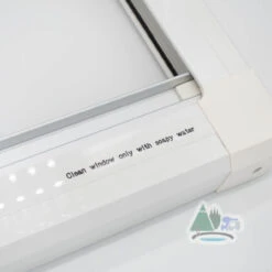 Adventurer Campervan Top Hinge Window With Blind And Fly Screen - Flush Acrylic Glass -Jacksons Leisure Supplies DSC03780 25896.1653050397
