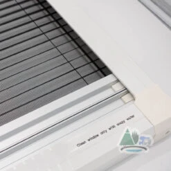 Adventurer Campervan Top Hinge Window With Blind And Fly Screen - Flush Acrylic Glass -Jacksons Leisure Supplies DSC03788 77788.1631107702