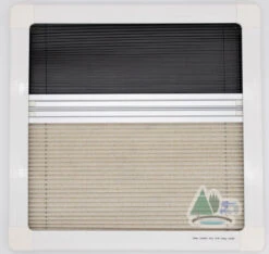 Adventurer Campervan Top Hinge Window With Blind And Fly Screen - Flush Acrylic Glass -Jacksons Leisure Supplies DSC03791 05268.1653052841