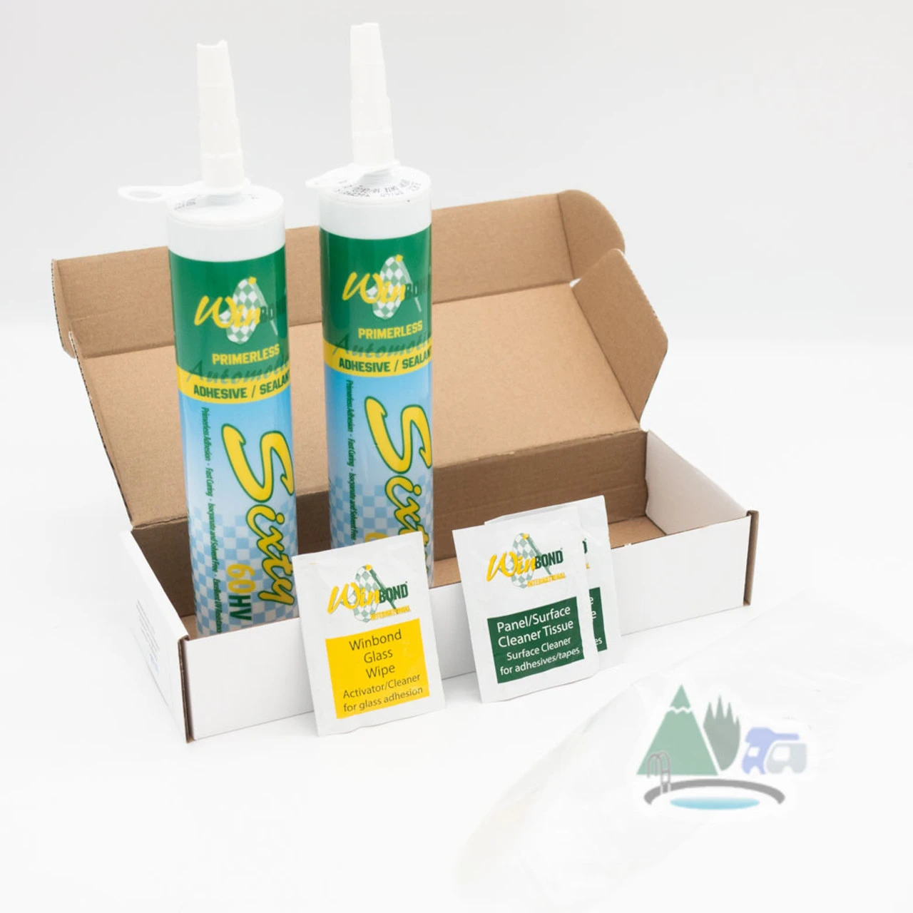 Winbond 60HV Primerless Adhesive Kit - 2 Cartridges 1 Winbond 60HV Primerless Adhesive Kit - 2 Cartridges