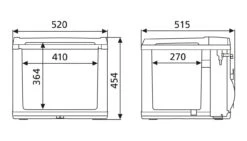 Dometic Waeco CK40d Mobicool Mains Compressor Fridge-Freezer Cool Box 9 Dometic Waeco CK40d Mobicool Mains Compressor Fridge-Freezer Cool Box -Jacksons Leisure Supplies Dometic CK40 coolbox 5 47293.1533743485