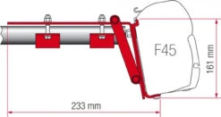 Fiamma F45 Awning Adapter Kit Roof Rail Bracket