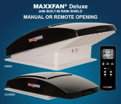 Maxxair MaxxFan Deluxe Remote Control Campervan Caravan Motorhome Roof Vent With Fan -Jacksons Leisure Supplies MX3 30815.1516272361