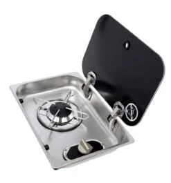 Navy Load NL.21000 Single Burner Hob With Glass Cover