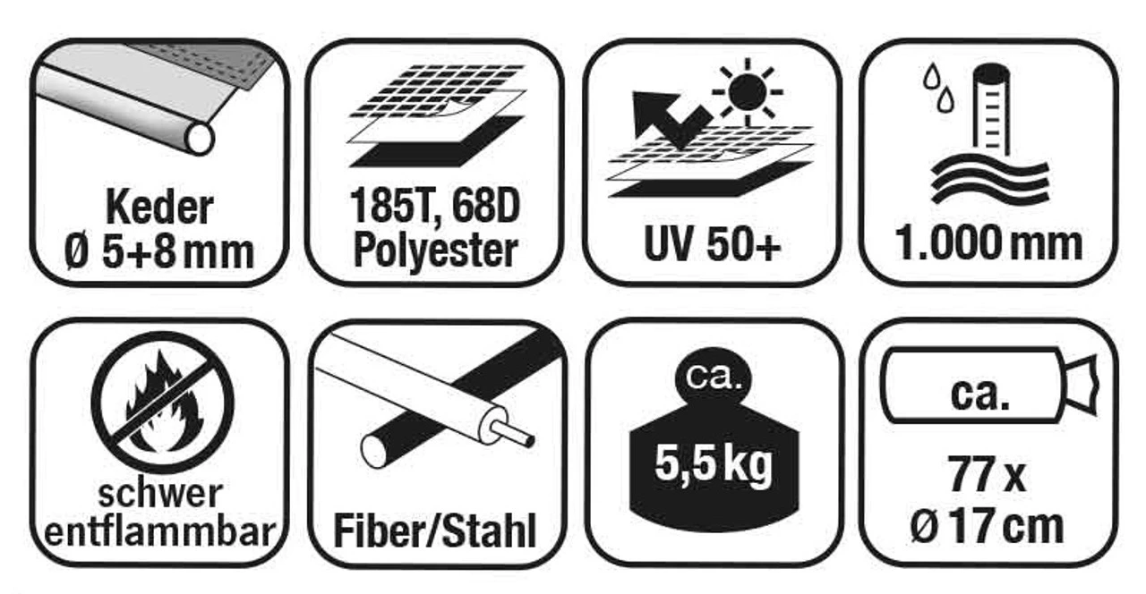 Reimo Playa Van Universal Sun Canopy Awning 5 Reimo Playa Van Universal Sun Canopy Awning - Image 5