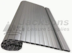 Campervan And Motorhome Silver Tambour Roller Door -Jacksons Leisure Supplies Rolled Logo 13364.1466596467