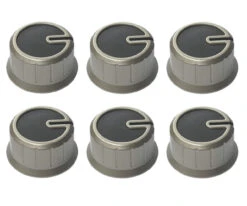 Thetford Spares - 6 Pack Drive Control Knob Set In Black For Caravan Or Motorhome