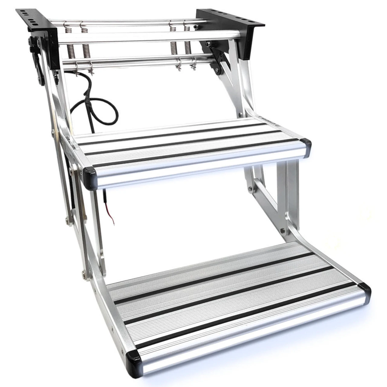 Adventurer Fold-Down Steps For Campervans And Motorhomes With LED Light 2 Adventurer Fold-Down Steps For Campervans And Motorhomes With LED Light - Image 2