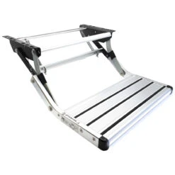 Adventurer Fold-Down Steps For Campervans And Motorhomes With LED Light 8 Adventurer Fold-Down Steps For Campervans And Motorhomes With LED Light -Jacksons Leisure Supplies ST 468 Single 37791.1672845998