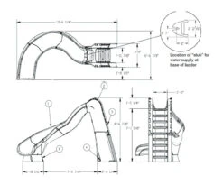 SR Smith Turbo Twister Swimming Pool Slide 10 SR Smith Turbo Twister Swimming Pool Slide -Jacksons Leisure Supplies Sr smith turbo twister layout 92621.1550000680