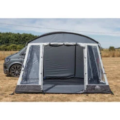 SunnCamp Swift Van 325 Motorhome Campervan Drive Away Awning -Jacksons Leisure Supplies Van 325 Low Drive Away Awning Roll Up Front Door Open 49371.1677144772