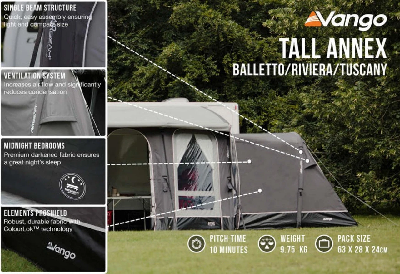 Vango Tall Annex Elements ProShield For Riviera Balletto Kalari And Tuscany Caravan Awnings 6 Vango Tall Annex Elements ProShield For Riviera Balletto Kalari And Tuscany Caravan Awnings - Image 6