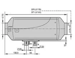 Eberspacher Airtronic D4 Motorhome Horsebox Diesel Space Heater With Internal Mounting Plate -Jacksons Leisure Supplies airtronic D4 DIMS 57445.1575899546