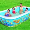 Bestway Children's Rectangular Inflatable Sea Life Paddling Splash Play Pool