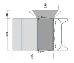 Outwell Blossburg 380 Air Drive Away Awning -Jacksons Leisure Supplies blossburg dimensions 01985.1608121705