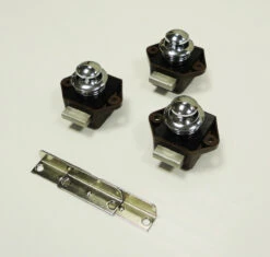 3 Pack Of Caravan Mini Push Button Door Handle And Catch -Jacksons Leisure Supplies br chr 62119.1415011788