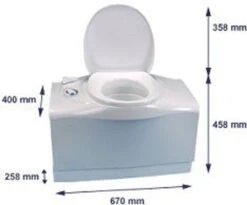 Thetford C402X Caravan & Motorhome Cassette Toilet -Jacksons Leisure Supplies c402 dimensions 28030.1411743941