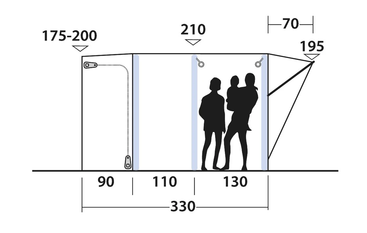 Outwell Newburg 240 Air Drive-Away Awning For Campervans 10 Outwell Newburg 240 Air Drive-Away Awning For Campervans - Image 10