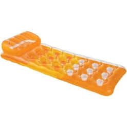 Intex 18 Pocket Lilo Swimming Pool Fashion Lounger -Jacksons Leisure Supplies fashion lounger orange 35973.1403265040