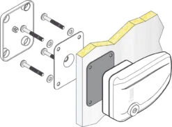 Fiamma Safe Door Security Lock - Caravan And Motorhome -Jacksons Leisure Supplies fiamma safe door installation diagram 19312.1630409426