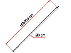 Fiamma Door Pole Supporting Leg -Jacksons Leisure Supplies fiammadoorpole 75353.1362667034