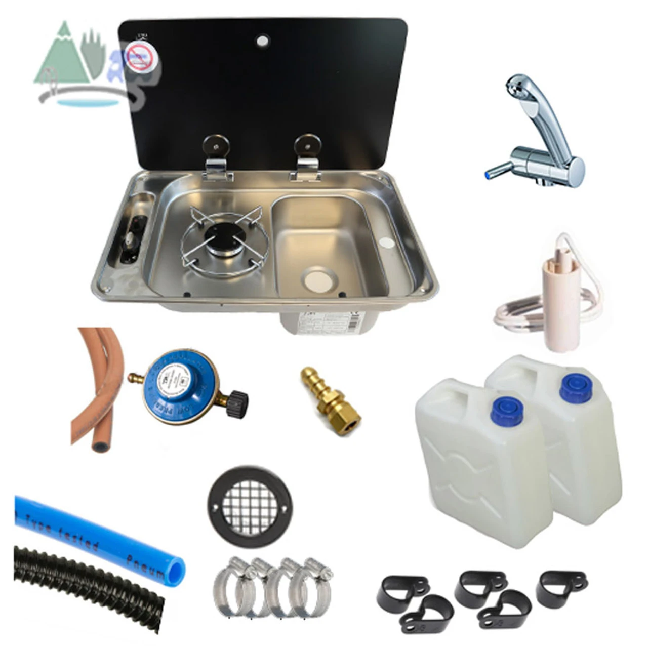 CAN Combi Sink And Hob Single Burner Campervan Conversion Kit 1 - FL1323 FL1324 4 CAN Combi Sink And Hob Single Burner Campervan Conversion Kit 1 - FL1323 FL1324 - Image 4