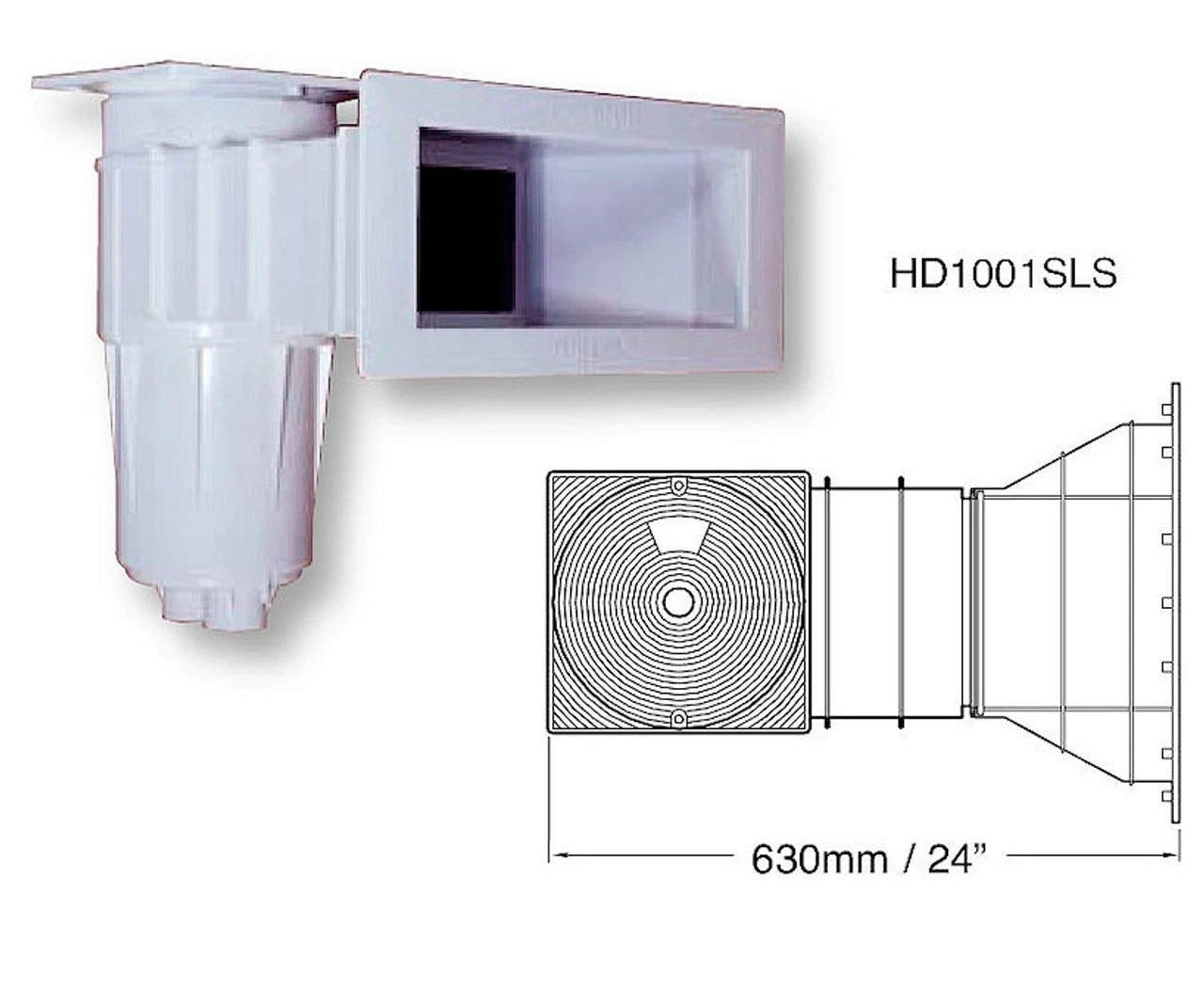 Certikin Wide Mouth Swimming Pool Skimmer 2 Certikin Wide Mouth Swimming Pool Skimmer - Image 2