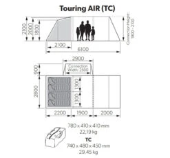 Kampa Touring AIR Drive Away Awning For Campervans -Jacksons Leisure Supplies kampa touring air 43006.1654763820