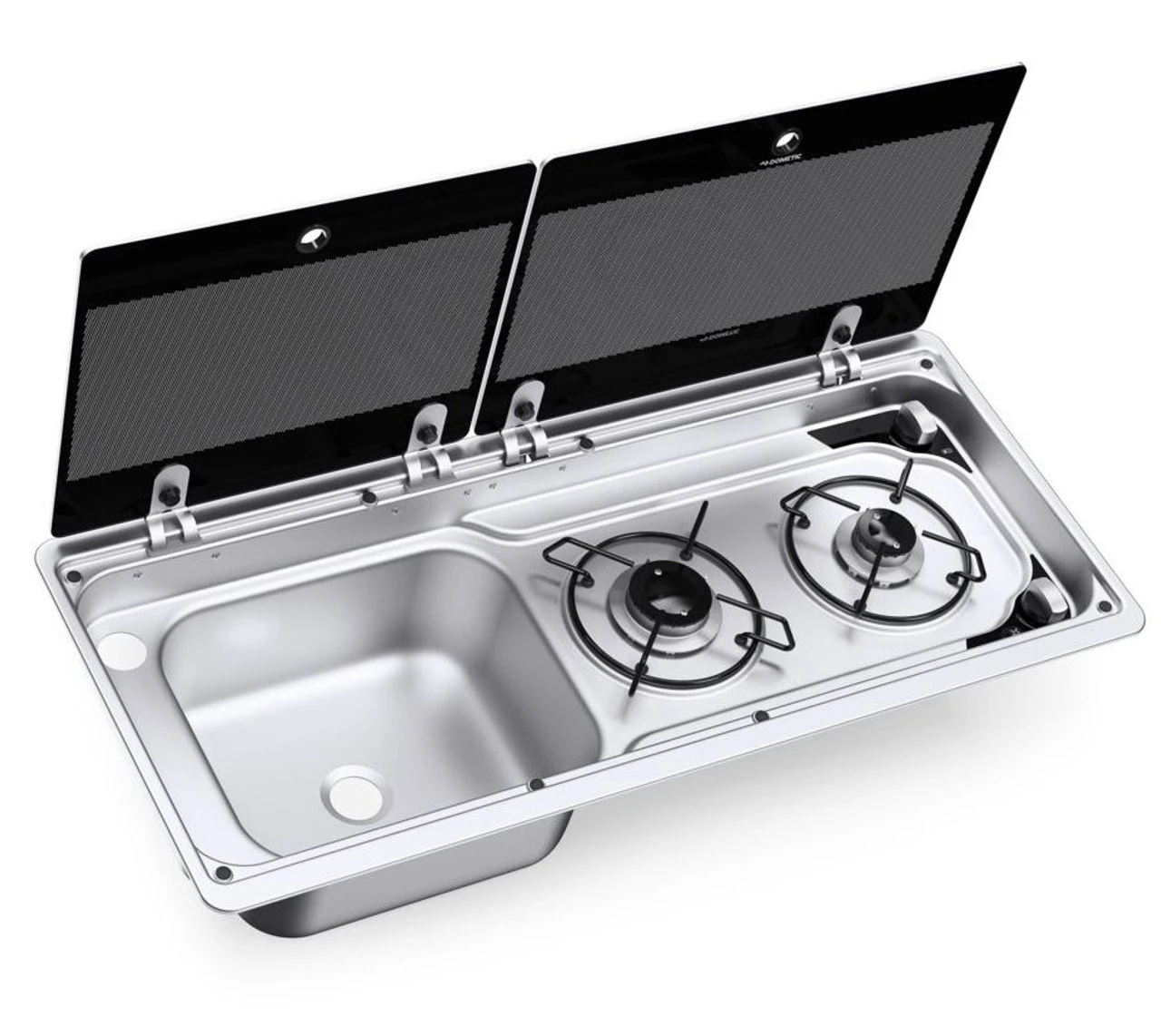 Dometic-Smev 9722 Caravan Motorhome Sink & 2 Burner Hob Combination Unit 2 Dometic-Smev 9722 Caravan Motorhome Sink & 2 Burner Hob Combination Unit - Image 2
