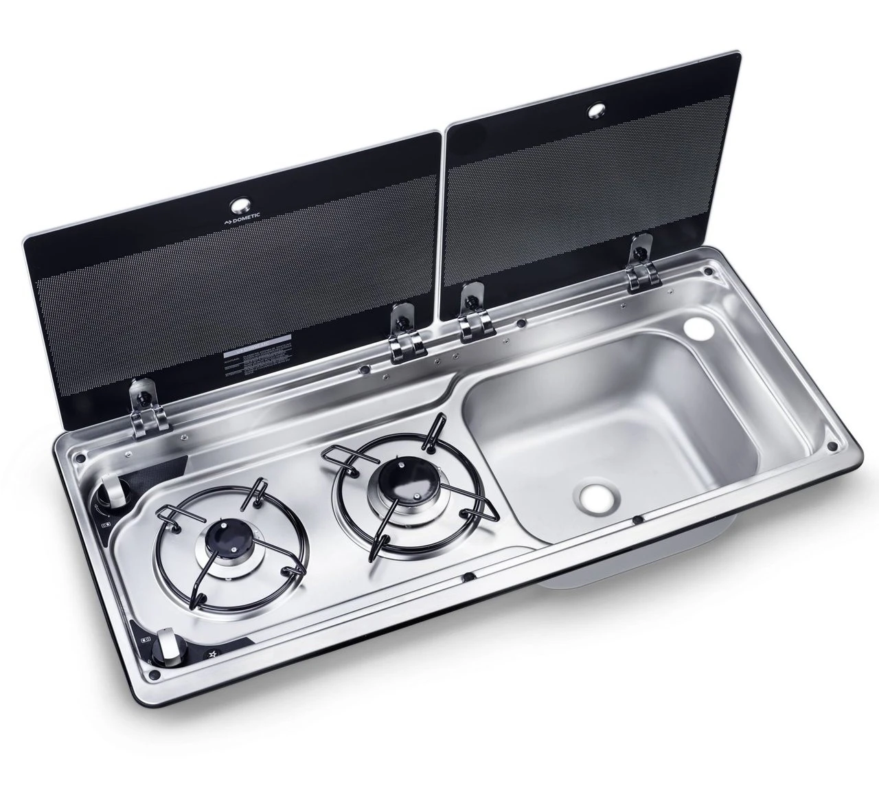Dometic-Smev 9722 Caravan Motorhome Sink & 2 Burner Hob Combination Unit 1 Dometic-Smev 9722 Caravan Motorhome Sink & 2 Burner Hob Combination Unit