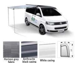 Dometic PerfectWall PW1100 Campervan Awning Kit With Adapter Brackets -Jacksons Leisure Supplies pw1100 4 45526.1618395229