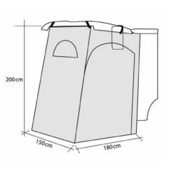 Reimo Fritz-2 Tailgate Tent For VW T5 T6 And Similar Camper Vans -Jacksons Leisure Supplies reimo fritz size 33015.1492237990