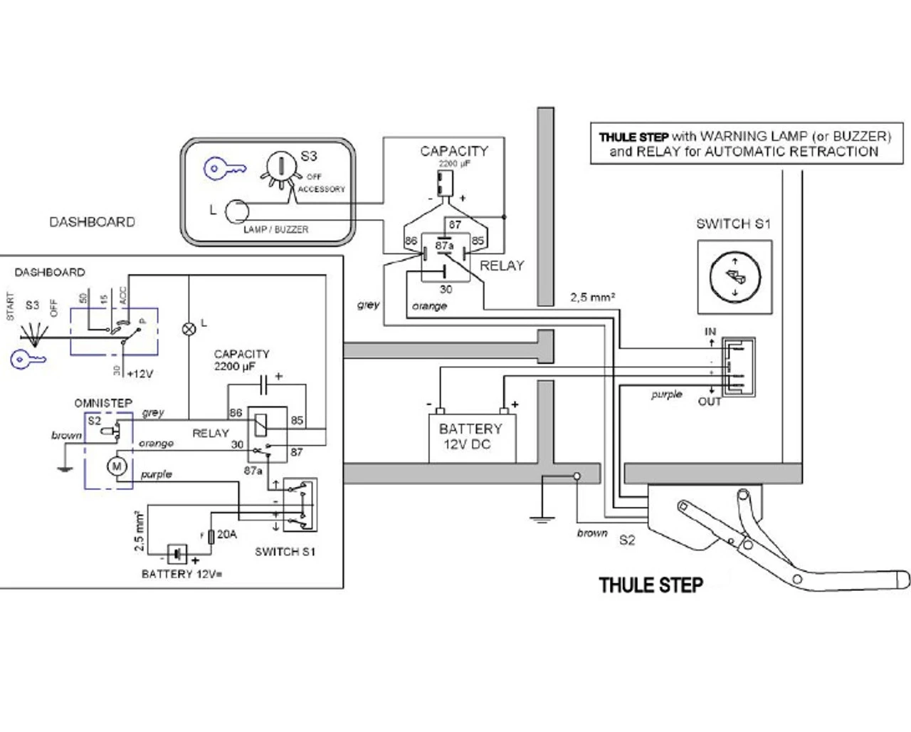 Thule Omnistep 12v Relay For Motorhome And Campervan Automatic Retracting Steps 3 Thule Omnistep 12v Relay For Motorhome And Campervan Automatic Retracting Steps - Image 3