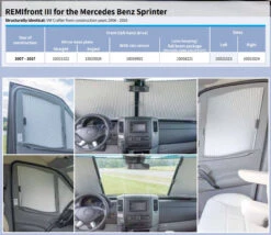 Remis Campervan Window Cab Blinds For Sprinter & Crafter -Jacksons Leisure Supplies remis blinds sprinter 53464.1620143475