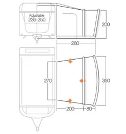 Vango Sonoma II 350cm Air Caravan Motorhome Awning 14 Vango Sonoma II 350cm Air Caravan Motorhome Awning -Jacksons Leisure Supplies sonoma ii 350 floorplan 43216.1529575187