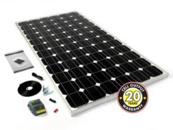 PV Logic 200w Motorhome Solar Panel Kit With 15 Amp MPPT Charge Controller